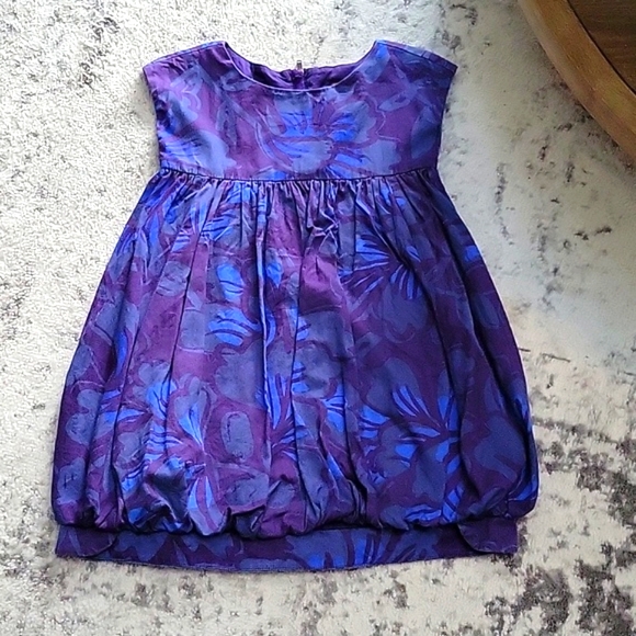 Tea Collection Dresses Tea Collection Purple Floral Bubble Style Cotton Dress 3t Poshmark
